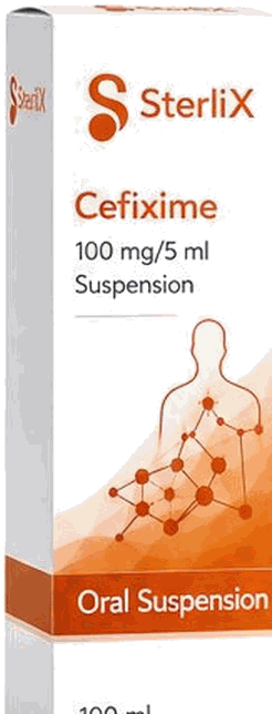 Cefixime 100mg/5ml oral suspension pack
