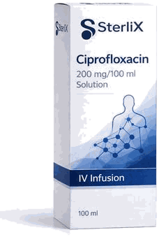 Ciprofloxacin 200mg/100ml solution for infusion pack