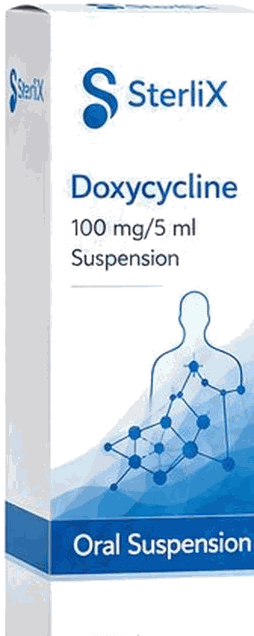 Doxycycline 100mg/5ml oral suspension pack