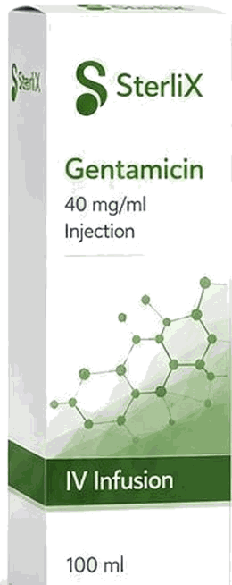Gentamicin 40mg/ml solution for infusion pack